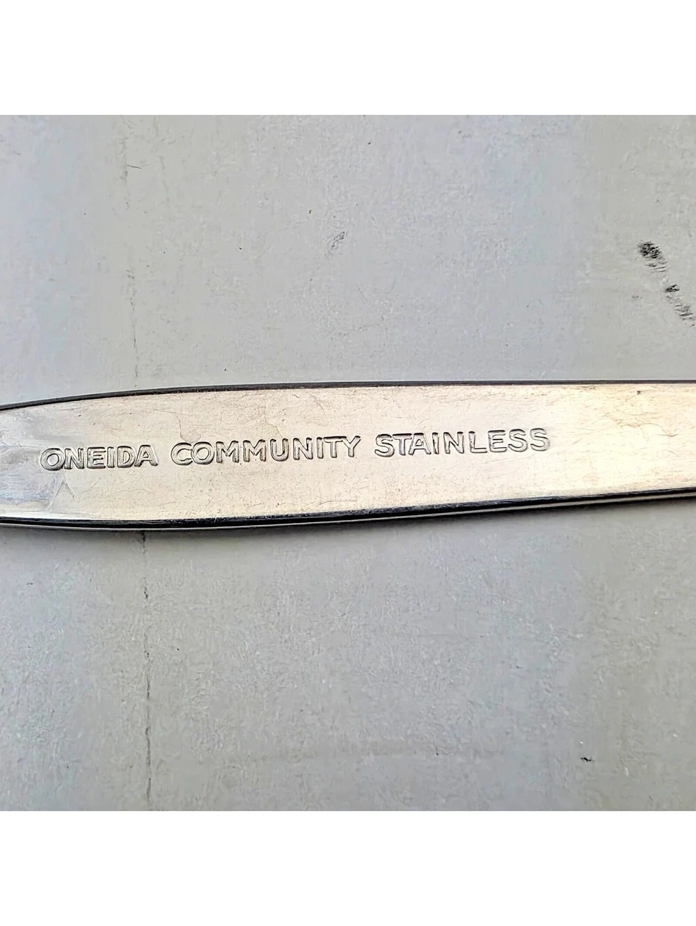 Oneida Community Frostfire StainlessFlatware cocktail Forks Slotted Spoons Ladle